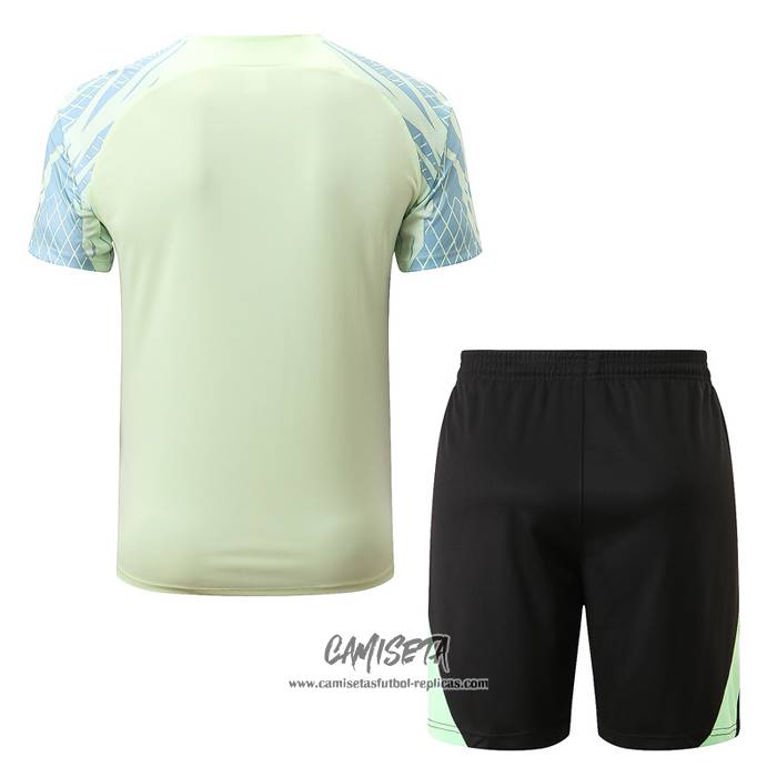 Chandal del Brasil 2022-2023 Manga Corta Verde - Pantalon Corto